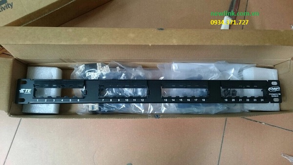 Patch Panel AMP 24 Port Cat6, Thanh đấu nối Patch Panel AMP 24 Port cat6 Modul rời