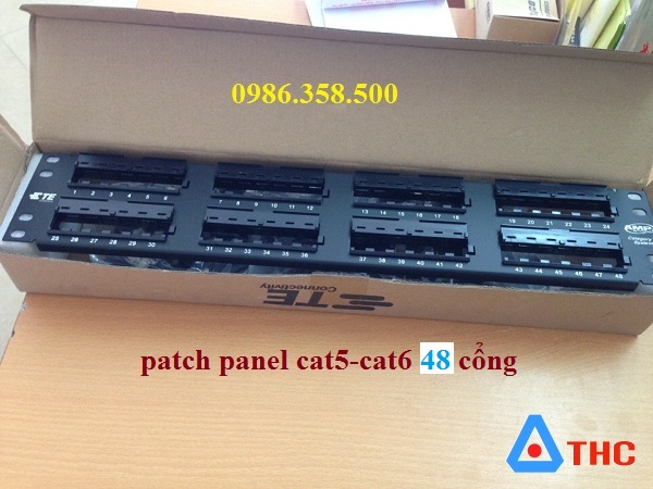 Thanh đấu nối, Patch Panel AMP 48 Port cat5 Modul rời