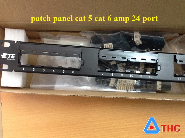 Patch Panel AMP 24 Port Cat6, Thanh đấu nối Patch Panel AMP 24 Port cat6 Modul rời