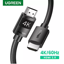 Cáp HDMI 1.4 dài 10M Ugreen 40104 sợi bọc nylon độ phân giải 4K @30Hz