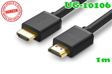 Cáp HDMI 1M Ugreen 10106 hỗ trợ HD, 2K, 4K