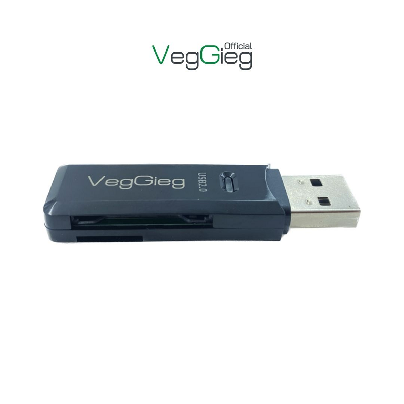 VegGieg V-C202 Đầu đọc thẻ USB2.0 2 trong 1 SD+TF cao cấp