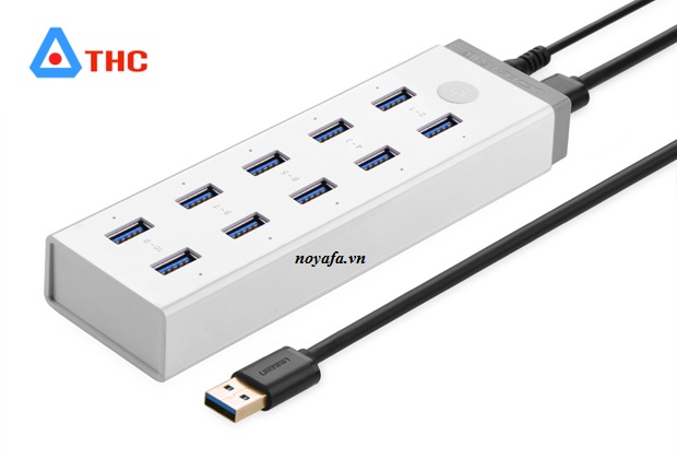 Bộ chia USB,hub đa năng gồm 10 cổng USB 3.0 Ugreen UG-20297 nguồn ngoài