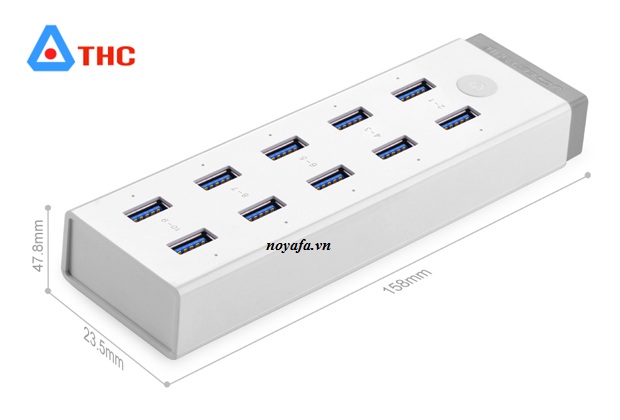 Bộ chia USB,hub đa năng gồm 10 cổng USB 3.0 Ugreen UG-20297 nguồn ngoài