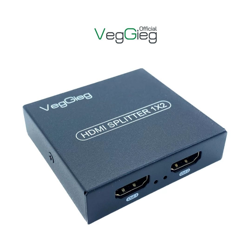 VegGieg V-HD06 Bộ Chia HDMI 1 Ra 2 chính hãng