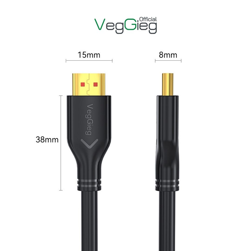 Cáp HDMI 2.0 dài 1,5m,3m,,5m,15m,20m  VegGieg 2K*4K 60HZ - V-H107 cao cấp