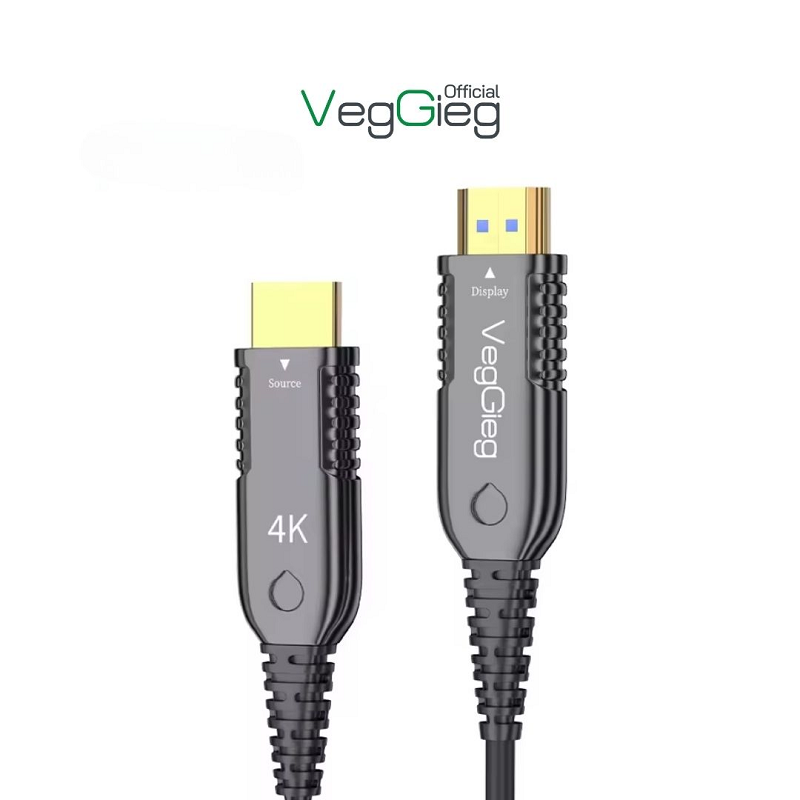 Cáp HDMI quang 2.0 VegGieg 4K60Hz - V-H707 dài 10m,20m,30m,40m,50m cao cấp