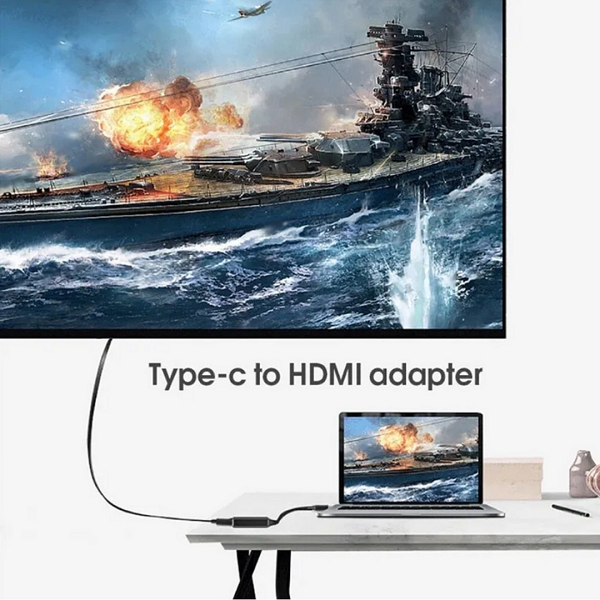 Cáp chuyển đổi Type C 3.1 sang HDMI dài 15cm VegGieg - V-Z915