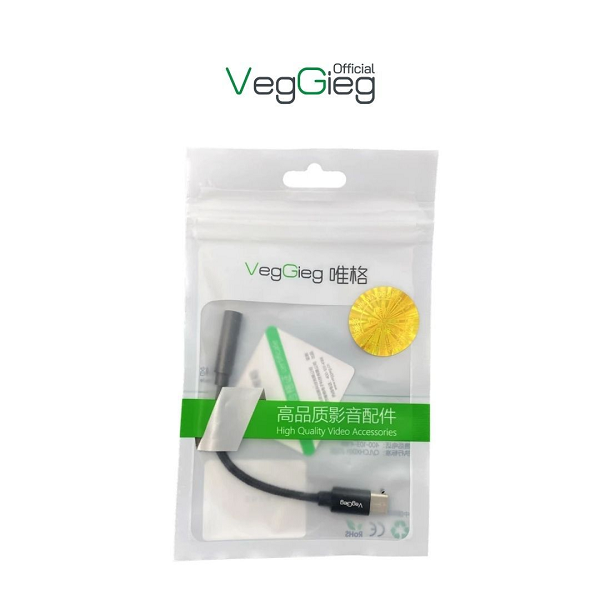 Cáp chuyển đổi VEGGIEG V-S103 Type-C sang audio 3.5mm cao cấp