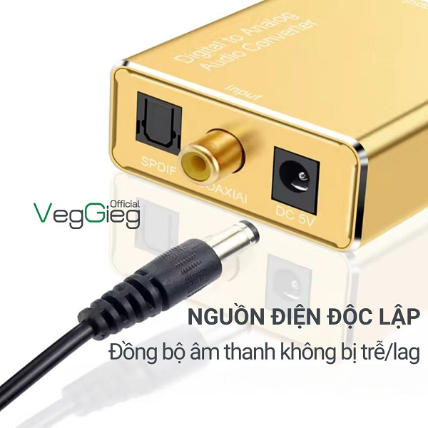 Bộ chuyển đổi VEGGIEG V-F101 Âm thanh Kỹ Thuật Số sang Quang Học cao cấp