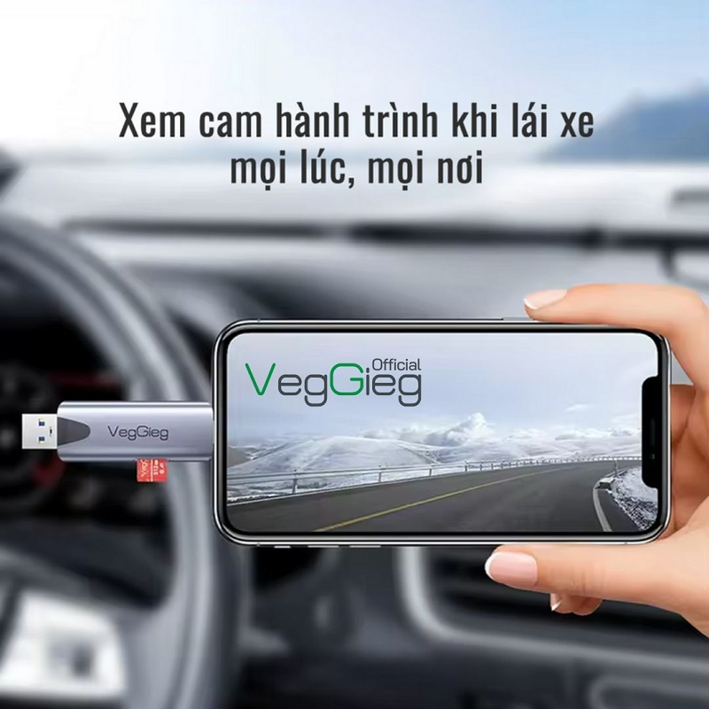 VegGieg V-C305 Đầu Đọc Thẻ Nhớ Đa Năng USB/TypeC 2in1 cao cấp