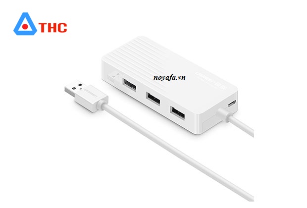 Bộ chia, hub 3 cổng USB 3.0 kèm Sound âm thanh 3.5mm Ugreen 30420