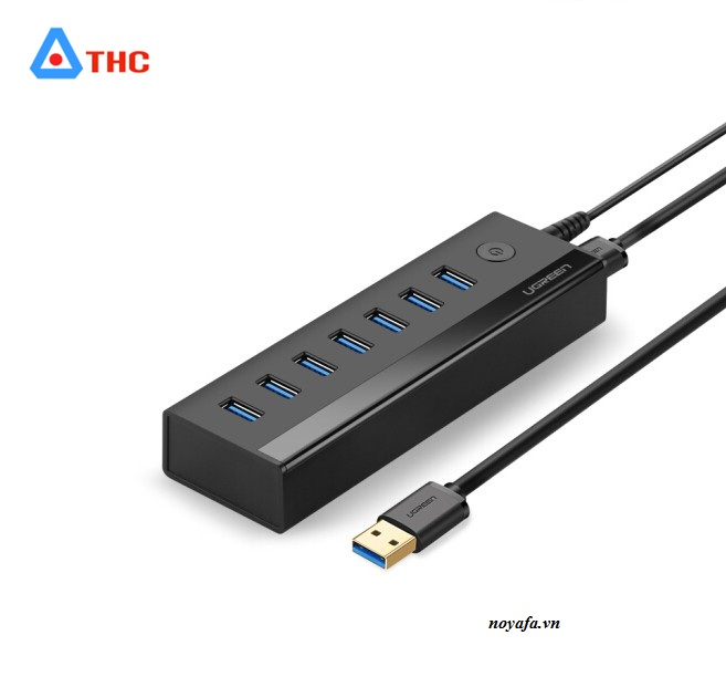 Bộ chia USB 3.0 ra 7 cổng hỗ trợ nguồn 5V/2A chính hãng Ugreen UG-30845