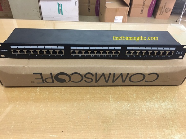 Patch panel commscope cat6 chống nhiễu