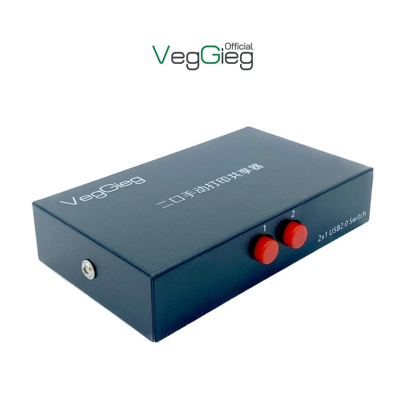 VegGieg V-F401 Bộ Chia Máy in 1 ra 2 Bấm Công Tắc cao cấp