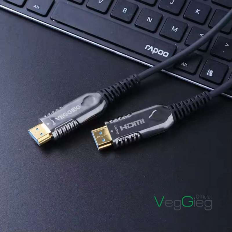 Cáp HDMI quang 2.0 VegGieg 4K60Hz - V-H707 dài 10m,20m,30m,40m,50m cao cấp