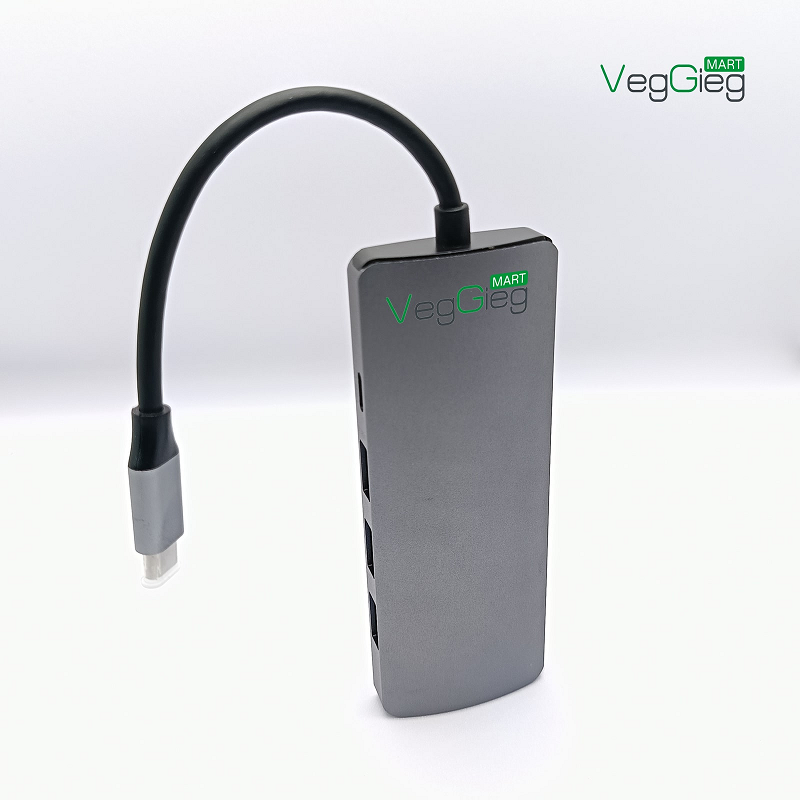 VegGieg V-TC10R Hub chuyển đổi Type-C 10 in1 chính hãng