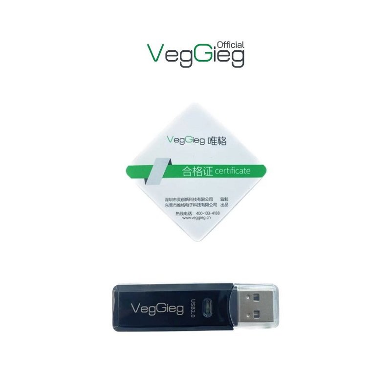 VegGieg V-C202 Đầu đọc thẻ USB2.0 2 trong 1 SD+TF cao cấp