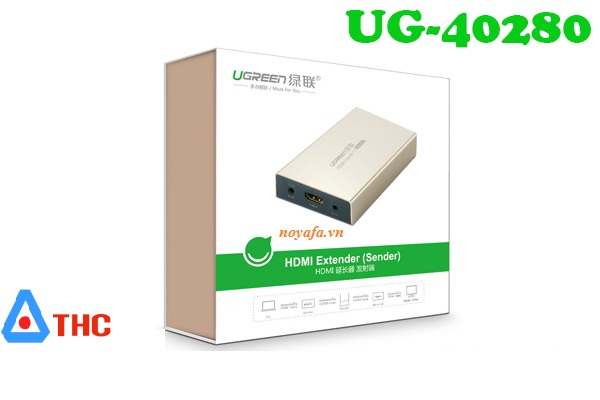 Bộ nối dài HDMI qua cáp mạng RJ 45 dài120m, 