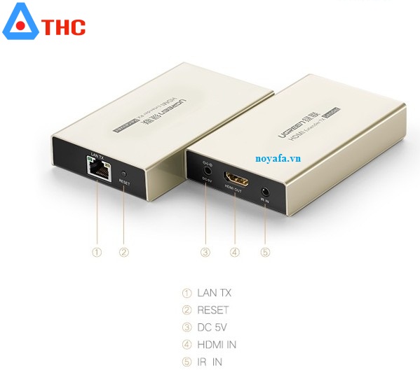 Bộ nhận tín hiệu HDMI 120M, qua cáp mạng RJ45, Cat5e, Cat6