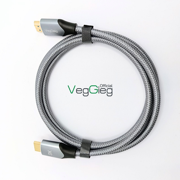 Cáp HDMI 2.1  dài 1,5M  VEGGIEG V-H402 siêu nét hỗ trợ 4K144Hz/8K60Hz  chính hãng