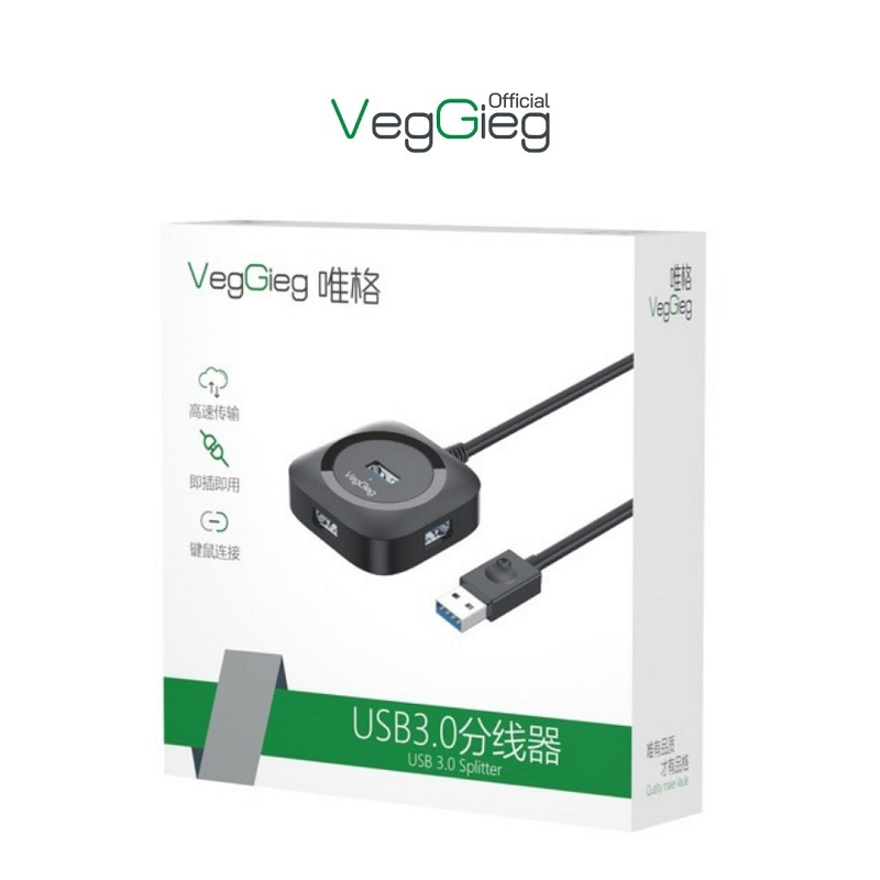 VegGieg V-U342 Bộ Chia/ Hub USB 3.0 ra 4 Cổng USB 3.0 chính hãng