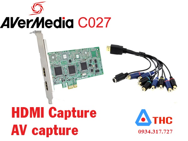 CARD GHI HÌNH HDMI, AV, S-VIDEO AVERMEDIA C027