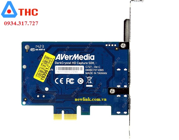 Card ghi hình PCI-E to HDMI, AV, Svideo AverMedia C727