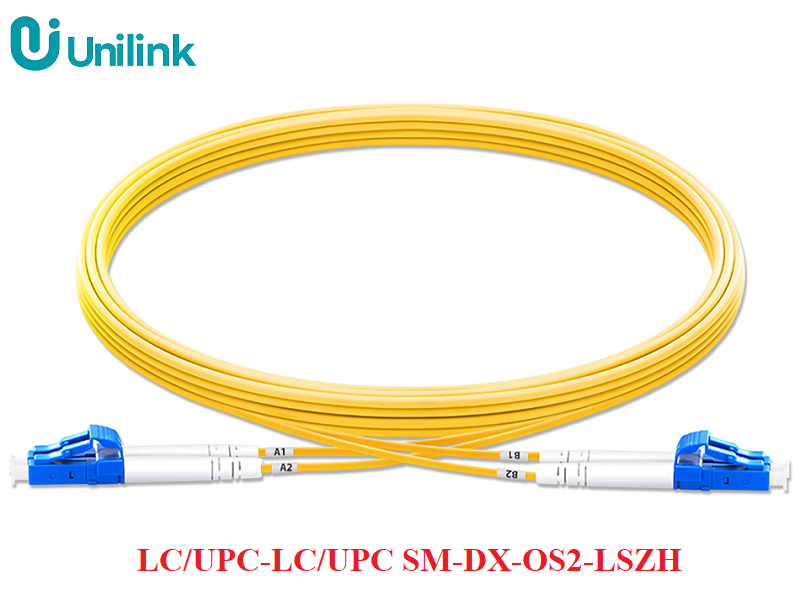 Dây nhảy quang sợi đôi LC/UPC-LC/UPC 2.0mm Singlemode dài 1.5m Unilink ...