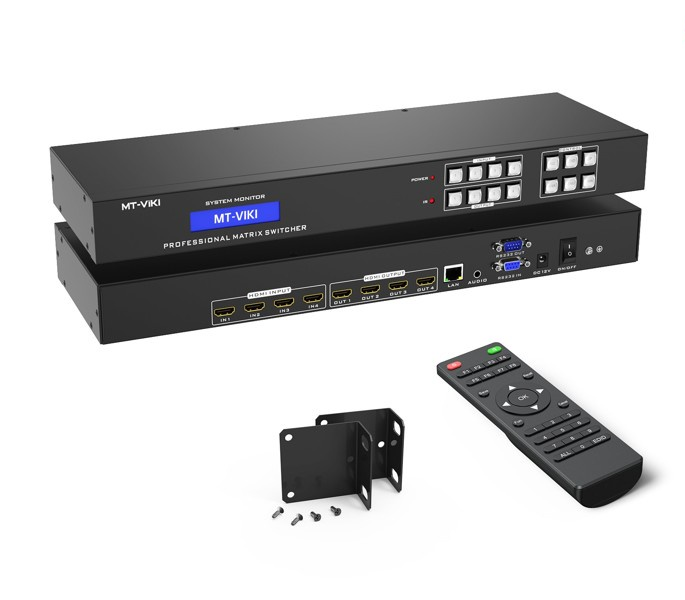 Bộ chuyển mạch HDMI 1.4 Matrix 8 vào 8 ra độ phân giải 4K@30Hz MT-VIKI MT-HD88L