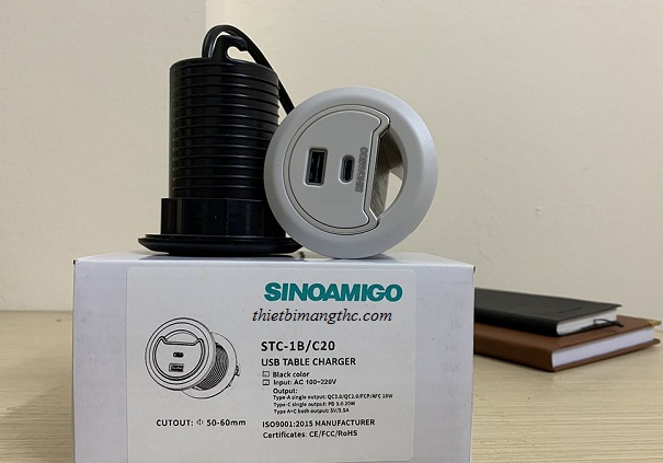 Ổ cắm âm bàn Sino Amigo STC-1W/C20