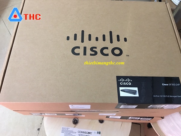 Thiết bị chia mạng Cisco SF350-24P-K9-EU POE Managed Switch