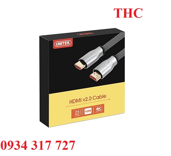 Cáp HDMI 2.0 4k Dài 3m Unitek Y-C139 LGY