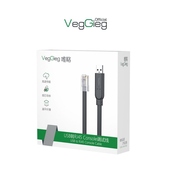 Cáp Điều Khiển USB sang RJ45 VegGieg - V-U403 cao cấp