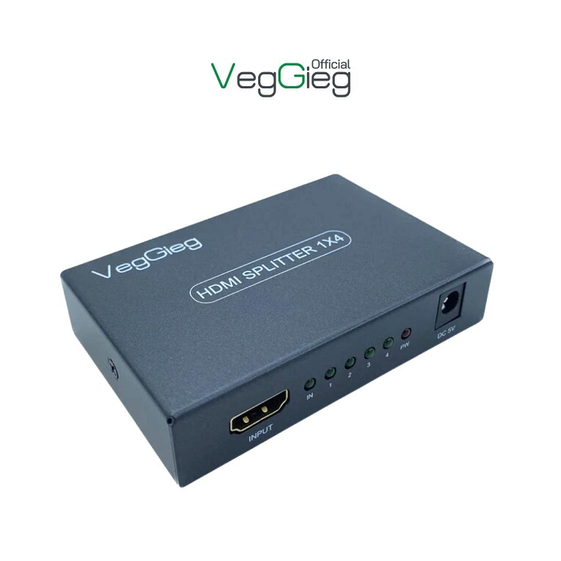 VegGieg V-HD07 Bộ chia HDMI 1 Ra 4 cổng cao cấp