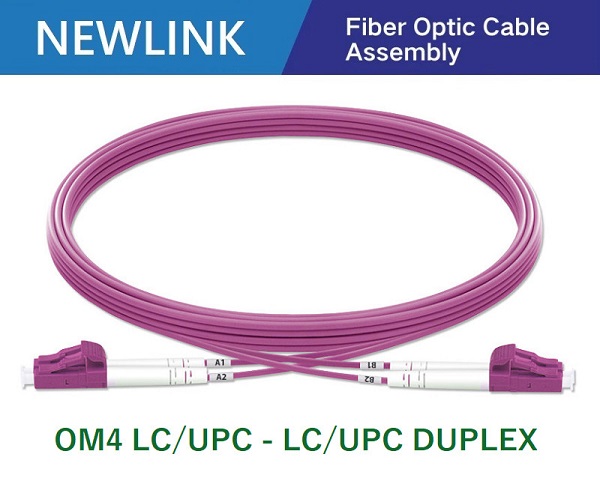 Dây nhảy quang NEWLINK OM4 Multimode LC/UPC-LC/UPC 3M Duplex cao cấp