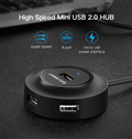 Bộ chia Hub UGREEN USB 2.0 Hub 4 Ports 50cm 30254 (Black) cao cấp