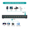 Bộ điều khiển HDMI 4x3, 3x3 hỗ trợ 12 màn hình ghép 1080P@60Hz MT-Viki MT-HD0112