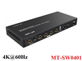 Bộ ghép tín hiệu HDMI 2.0 Multi-viewer 4 vào 1 ra màn hình hỗ trợ 4K@60Hz MT-VIK