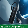 Bộ Hub chia USB 3.0 ra 4 cổng USB 3.0 Ugreen 10915 cao cấp (hỗ trợ nguồn Micro U