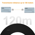 Bộ kéo dài HDMI KVM 4K 30Hz qua cáp mạng cat5/cat6 có USB HL-HDMI-120M-4K HOLINK