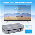 Bộ kéo dài HDMI KVM 4K 30Hz qua cáp mạng cat5/cat6 có USB HL-HDMI-120M-4K HOLINK