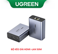 Bộ kéo dài HDMI qua cáp mạng Lan 50M Ugreen 50739us cao cấp