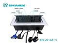 Bộ ổ cắm âm bàn họp đa năng Sinoamigo STS-201GST-S cao cấp