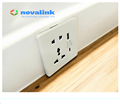 Bộ ổ cắm điện sạc nhanh Novalink NV-SW1AC (Điện+ USBA +C) cao cấp