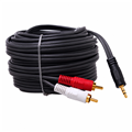 Cáp âm thanh 3.5mm ra 2 hoa sen RCA dài 10M Dtech (DT-6214) cao cấp