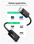 Cáp chuyển Displayport sang HDMI chính hãng Ugreen 40362 cao cấp