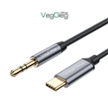 Cáp chuyển đổi VEGGIEG  V-A624 Type-C sang Audio DC 3.5mm chính hãng