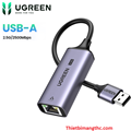 Cáp chuyển USB 3.0 sang Lan 2.5Gbps Ugreen 25051 CM648 cao cấp