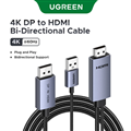 Cáp Display Port sang HDMI 4K60Hz Ugreen HD187 dài 1 mét cao cấp